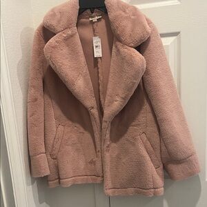 LOFT Blush Teddy Jacket